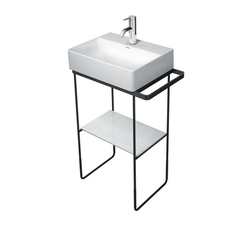 Duravit DuraSquare 31091000 Металлическая консоль напольная 516х333 мм, для раковины 073245, высота регул.+50мм,п/д левый/правый хром фото