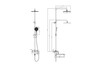 Aquatek AQ2942BG AQ2942BG АЛЬФА душевая система (смеситель для ванны) 250 мм с длинным изливом, шлиф. золото
