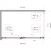 BelBagno SOFT_CLOSE-2-AH-1-140/90-C-GM Душевой уголок