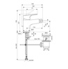 Ideal Standard Cerabase BC840AA Смеситель для биде с донным клапаном