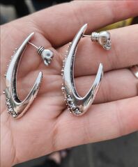 20418- Серьги овальные Alexander McQueen в винтажном стиле