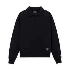 Свитшот Alpha Industries Essential 1/4 Zip Relaxed Fit Sweatshirt Black (Черный)