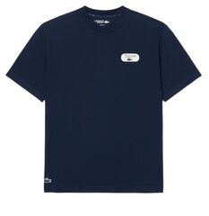 Мужская футболка Lacoste Ultra Dry Tennis Heritage Graphic - midnight blue