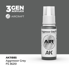 Акриловая краска AK Interactive Aggressor Grey FS 36251 3GEN AIR, 18мл