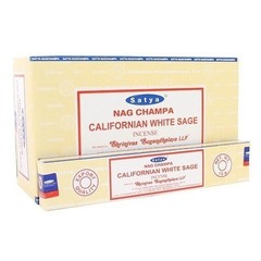 Satya Nag Champa Californian White Sage Благовоние-масала Калифорнийский Белый Шалфей 15 г