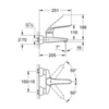 GROHE Euroeco Special 32778000 Смеситель локтевой для раковины