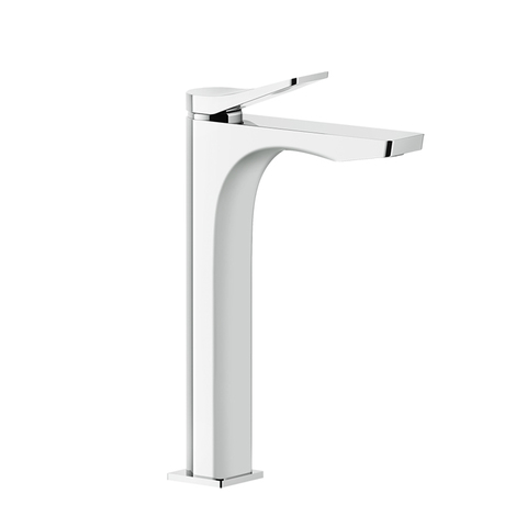 Gessi Rilievo 59010#031 Смеситель для раковины на 1 отв. без донного клапана h=301мм, излив 159мм , цвет: хром