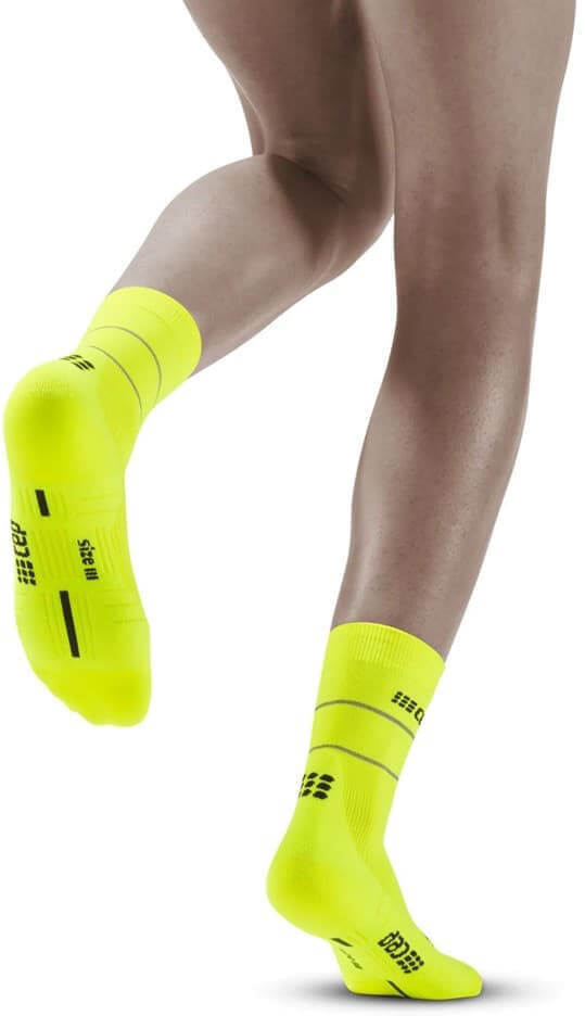 Женские компрессионные носки CEP Reflective желтые - 4