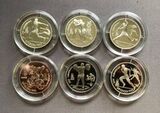K14896k 1991 СССР 1 руб Барселона 1992 пруф 6 шт Бег Борьба Велосипед Копье Штанга Прыжок в капсулах K14896k 1991 СССР 1 руб Барселона 1992 пруф 6 шт Бег Борьба Велосипед Копье Штанга Прыжок в капсулах