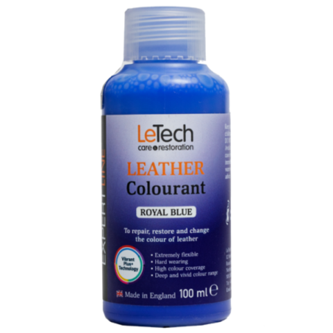 LeTech Expert Line Краска для кожи (Leather Colourant) Royal Blue, 100мл