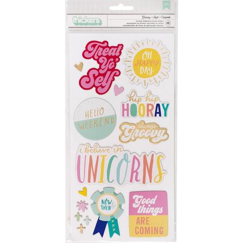 Чипборд 15х30 см Stay Colorful от Dear Lizzy-35 шт
