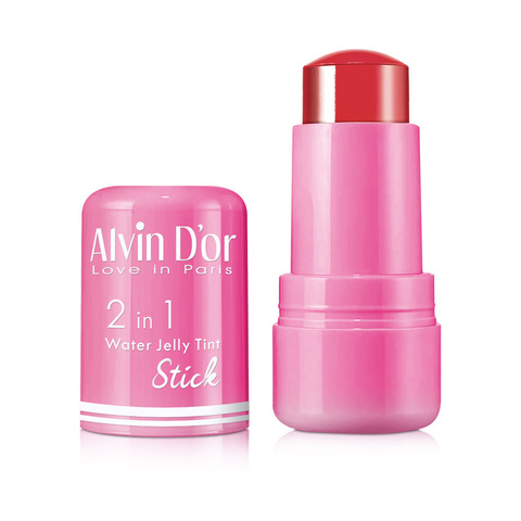 .Alvin D`or AD-59 Тинт стойкий 2 в 1 для губ и щек в стике water jelly tint тон 04