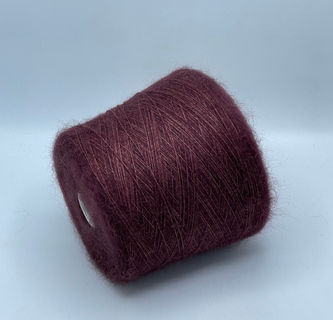 Luxury Producttion by Ri.Go, Silkid, 850м. 70% Мохер, 30% Шелк, Бордо на латуни(640/1), 39707