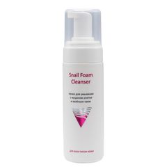 Пенка для умывания с муцином улитки и зелёным чаем Snail Foam Cleanser, 160 мл, ARAVIA Professional