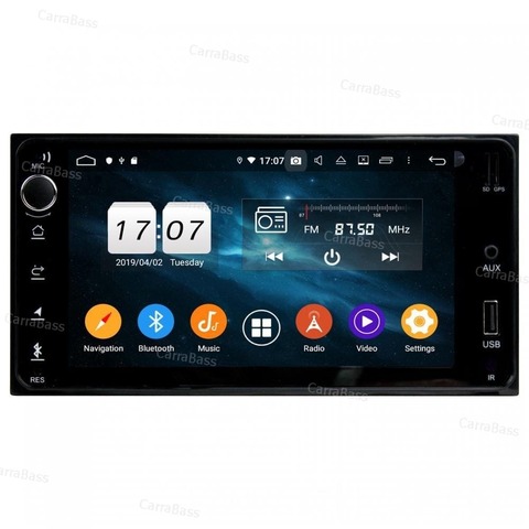 Магнитола Toyota универсальная Android 10 4/64GB IPS DSP модель KD-7061PX5