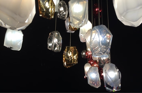 Люстра Meet Crystal Pendant белая