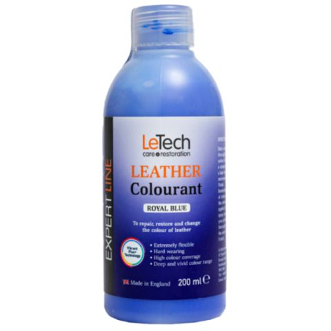 LeTech Expert Line Краска для кожи (Leather Colourant) Royal Blue, 200мл