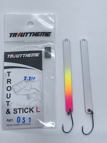 СТИКИ ФОРЕЛЕВЫЕ  TROUTTHEME TROUT & STICK L арт. 031 вес 2,8г  (крючок Корея)