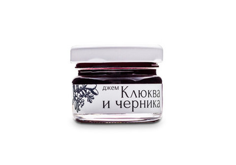 Джем "Русский лес" клюква и черника, 25г