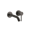 Gessi 316 54486#707 Встраиваемый смеситель для раковины с изливом 200-170мм (внешняя часть), цвет: brushed black metal pvd