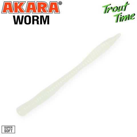 Силиконовая приманка Akara Trout Time WORM 3 Cheese 12 (10 шт.)