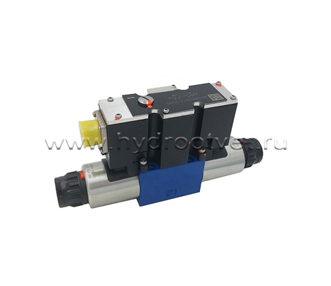 Фото 3DREPE6A-2X/45EG24K31/A1M - Пропорциональный редукционный клапан Ду 6 трехлинейный (пилот) со встроенным усилителем (OBE), A1 = ±10 В, давление регулировки до 45 бар, схема A