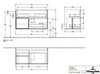 Villeroy&Boch Finion F030MTGF Тумба под раковину подвесная 99,6x49,8