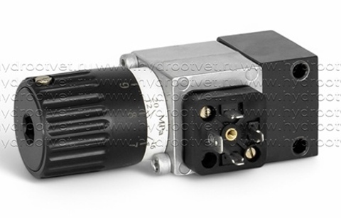 Фото HED8OP-1X/200K14KW - Реле давление поршневое регулировка до 200 бар, монтаж на плиту, регулирующий элемент рукоятка со шкалой
