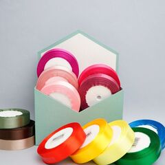 Лента Атласная (2,0см*22,85м), Янтарный