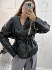 Куртка из искусственной кожи