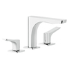 Gessi Rilievo 59012#031 Смеситель для раковины на 3 отв. без донного клапана h=125мм, излив 154мм, цвет: хром