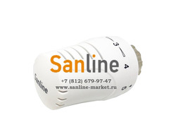 Термостатическая головка под "CLICK"  Sanline с жидкостным датчиком Арт.TH-DF