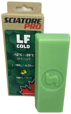 Картинка парафин Sciatore Pro LF 180гр. -12/-20_зеленый - 2