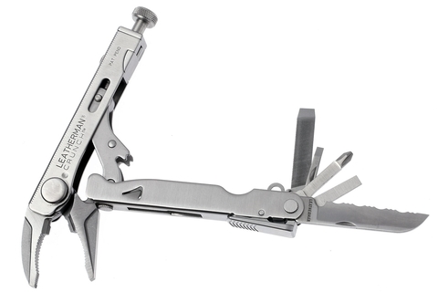 Мультитул Leatherman Crunch, 15 функций, кожаный чехол (68010181N) - Multitool-Leatherman.Ru