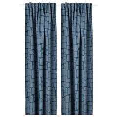 Комплект штор IKEA LONNSTAVMAL, Синий, 145х250 см, 2 шт