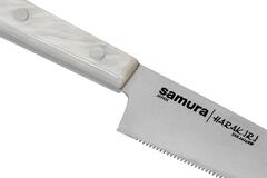 Кухонный нож универсальный с серрейторным лезвием Samura HARAKIRI 150мм SHR-0024AW