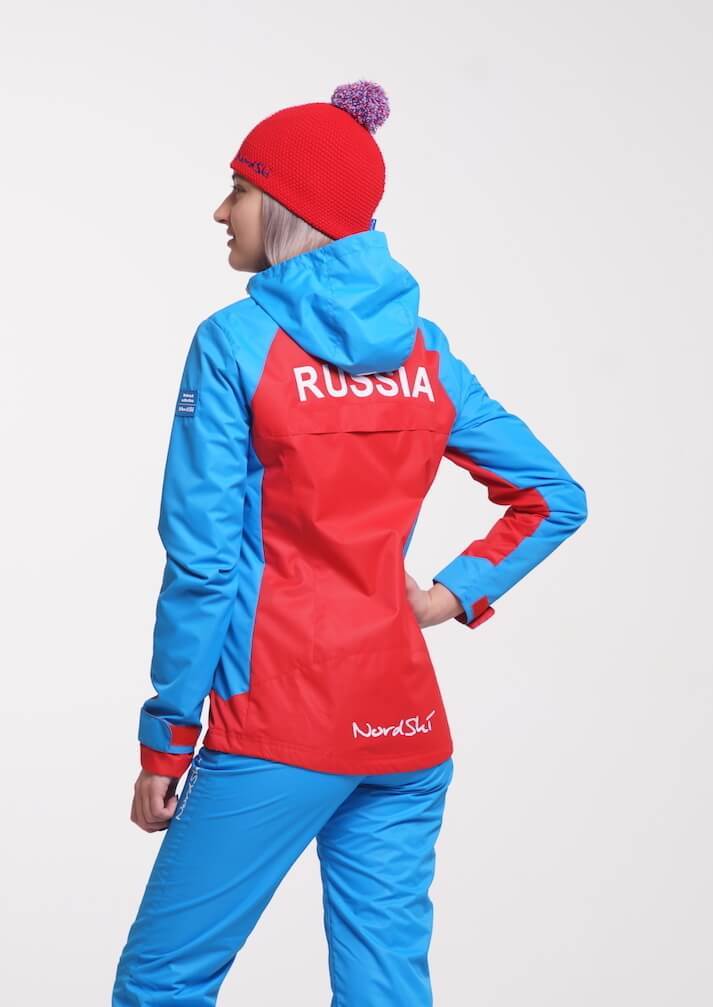 Nordski National женская ветрозащитная куртка красная - 7