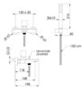 Remer Edge EG502NO Смеситель для ванны, цвет: черный (матовый)