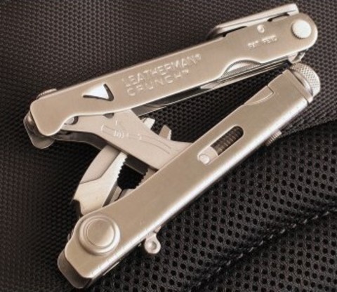 Мультитул Leatherman Crunch, 15 функций, кожаный чехол (68010181N) - Multitool-Leatherman.Ru