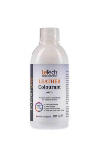 LeTech Expert Line Краска для кожи (Leather Colourant) Ultra White 200мл
