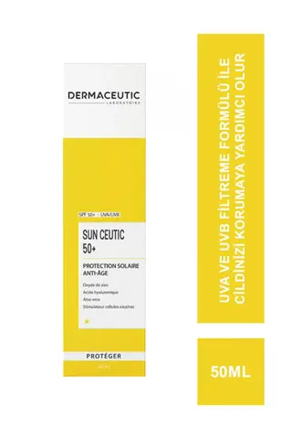 Антивозрастной солнцезащитный крем SPF50+ Dermaceutic Sun Ceutic 50 мл