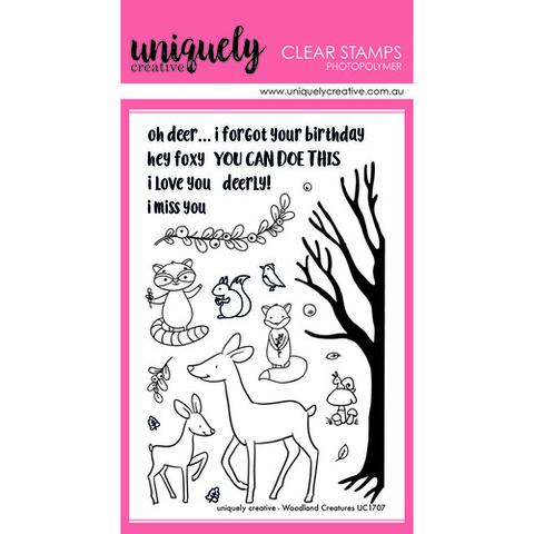 Силиконовые штампы Uniquely Creative - Woodland Creatures