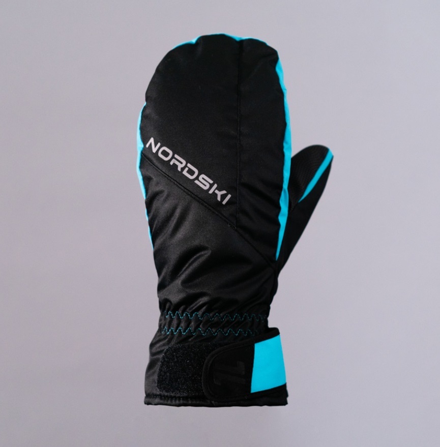Nordski Arctic Membrane варежки мембранные черные-бирюзовые - 2