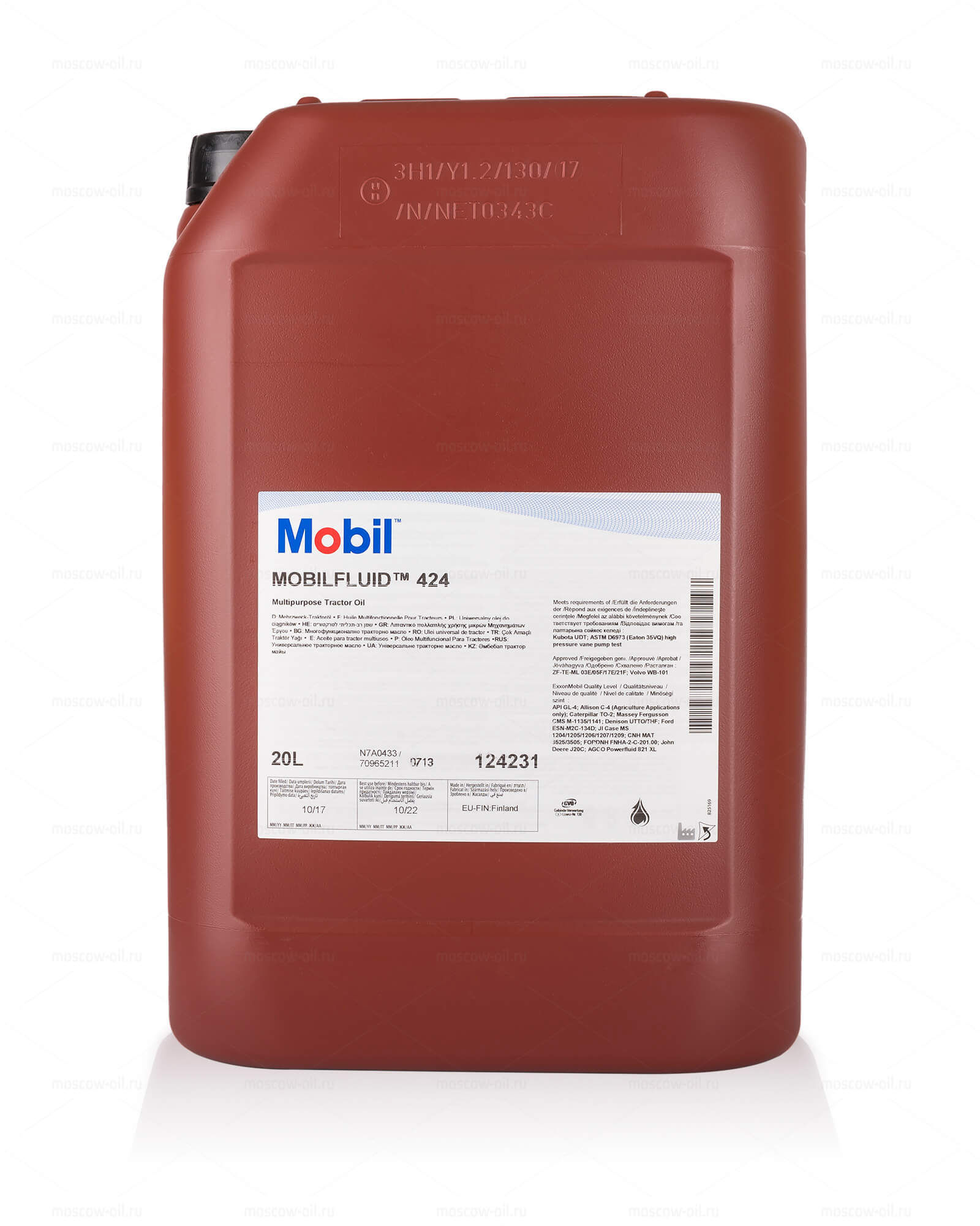 Mobilfluid 424 Универсальное трансмиссионное и гидравлическое тракторное масло (UTTO)