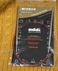 Спицы металлические круговые с удлиненным кончиком ADDI CLASSIC LASE PREMIUM    №4    40 см