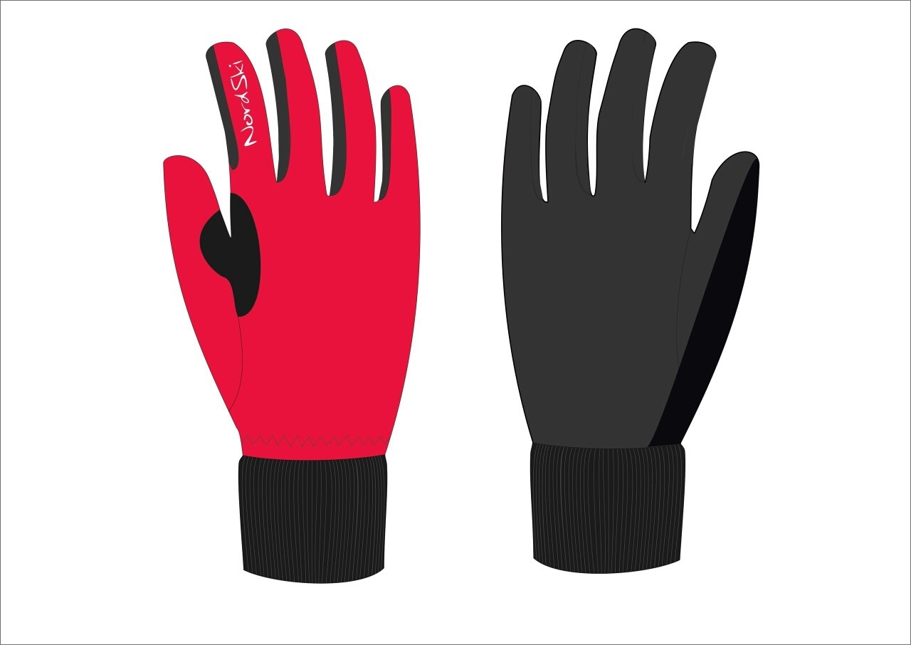 Nordski Active WS Jr детские лыжные перчатки красные