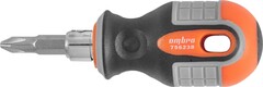 Ombra 756238 Отвертка стержневая двусторонняя ROUND GRIP, РН2,SL6x38 мм 55773