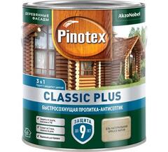 Пропитка декоративная для защиты древесины Pinotex Classic Plus 3 в 1 ель натуральная 2,5 л.