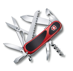 Фото Нож перочинный Victorinox EvoGrip S17, сталь X55CrMo14, рукоять Cellidor/эластомер, черно-красный