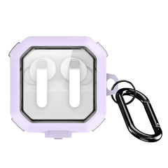 Чехол с рамками фиолетового цвета из TPU и PC для наушников Samsung Buds4 и Buds 4 Pro, серия SECD Series Case от Dux Ducis